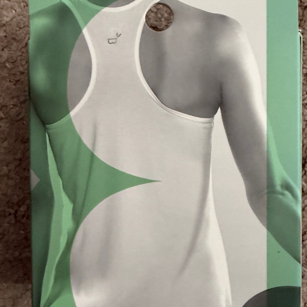 BOODY White Racerback Tank- Small - Picture 2 of 4